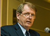 Advocates' Board Chairman Daniel Weir addresses over 300 gala guests